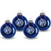 Inter - Set of 4 Premium Christmas Baubles - Christmas Decoration Fans Inter