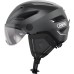 ABUS Pedelec 2.0 ACE City Cycling Helmet with Rear Light, Visor, Rain Cover, Ear Protection, for Men and Women