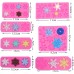 ZOOMPIL Pack of 7 Christmas Snowflake Silicone Moulds, Christmas Fondant Moulds, Snowflake, 3D Christmas Silicone Moulds with Snowflake DIY Cake Jelly Baking Moulds