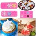 ZOOMPIL Pack of 7 Christmas Snowflake Silicone Moulds, Christmas Fondant Moulds, Snowflake, 3D Christmas Silicone Moulds with Snowflake DIY Cake Jelly Baking Moulds