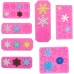 ZOOMPIL Pack of 7 Christmas Snowflake Silicone Moulds, Christmas Fondant Moulds, Snowflake, 3D Christmas Silicone Moulds with Snowflake DIY Cake Jelly Baking Moulds