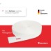 BAUHELD 6 m roller shutter belt, 14 mm, white, made in Germany, for roller shutters on doors and windows, high tear resistance and UV stability, roller shutter webbing suitable for belt winder