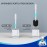 MR.SIGA Toilet Brush and Holder, Toilet Brush with Wall Mounted Container for Bathroom, White