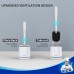 MR.SIGA Toilet Brush and Holder, Toilet Brush with Wall Mounted Container for Bathroom, White