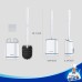 MR.SIGA Toilet Brush and Holder, Toilet Brush with Wall Mounted Container for Bathroom, White