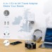 TESSAN 4-in-1-UK-Adapter, UK-Stecker mit 2 Steckdosen und 2 USB-Anschlüssen, UK-Stecker für Irland, Dubai, Qatar, Großbritannien, Adapter von Frankreich auf UK Typ G