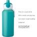 Mepal - Pop-up Campus Water Bottle - Little Dutch Water Bottle - Leak-proof Bottle for School - Reusable - BPA Free & Dishwasher Safe - 400 ml - Sailors Bay