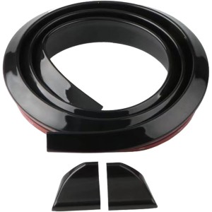 DuDuZui Car Rear Spoiler, 1.5 m Universal Glossy Black Car Boot Spoiler Rubber Strip Spoiler Tailfin Tailgate Hatchback for Most Common Cars