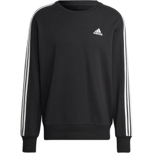 adidas Male Adult Essentials French Terry 3-Stripes Sweatshirt (Long Sleeve)