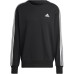 adidas Male Adult Essentials French Terry 3-Stripes Sweatshirt (Long Sleeve)