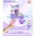 Children's Unicorn Roller Skates for Girls. Suitable for 3-6 Years Old With luminous wheels, 4-Pejiijar adjustable beginner quad roller skates for Christmas and birthday gifts