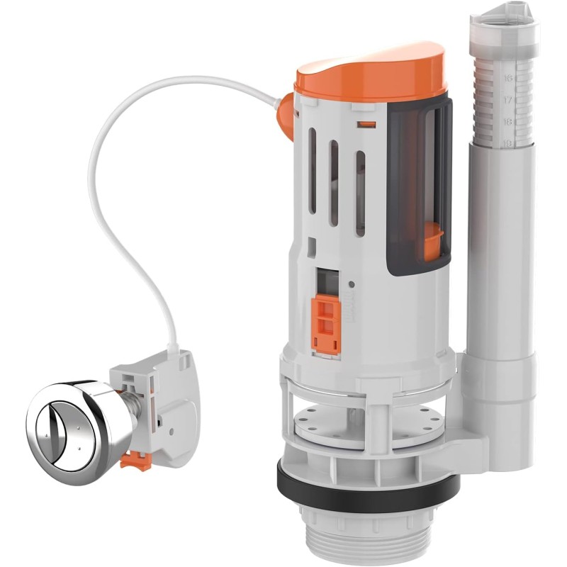 Ibergrif Universal Cable Mechanism for Toilet Flush, Double Flush Valve 3/6 Litre, Drain Valve Toilet Flush