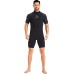 Wetsuit Women Men 3 mm Short Sleeve with Back Zip for Surfing Swimming Kayaking Snorkelling Canoeing Scuba Diving