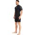 Wetsuit Women Men 3 mm Short Sleeve with Back Zip for Surfing Swimming Kayaking Snorkelling Canoeing Scuba Diving