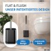 BROSS® Silicone Toilet Brush - Patented Toilet Brush - Toilet Brush Black - Toilet Brush & Toilet Brush Holder with Wall Mounting & Turbo Drying - Innovative & Antibacterial - Set of 1