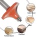 Sinoprotools Rounding Cutter 12 mm Shank, Round Cutter Standard Radius Cutter Radius 19 mm, Rounding Cutter Router with Ball Bearing, Rounding Cutter for Edge Milling / Milling Table (Diameter Shank