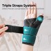 CURECARE Thumb Brace Left and Right, Reversible Thumb Splint for Day and Night Support, Breathable Thumb Brace for Arthritis, Tendonitis (Black)