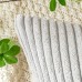 Emema Cushion Cover, Corduroy Decorative Cushion Cover, Sofa Cushion, Cord Cushion Cover, Decorative Soft Cushion Covers for Sofa, Armchair, Home, Bedroom, 50 x 50 cm – Light Grey