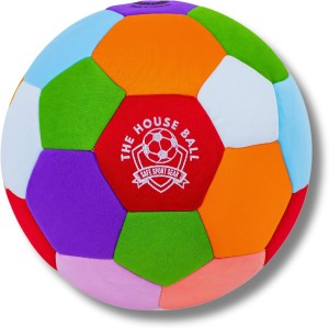 Safe Sport Gear - Der House Ball – Originaler Weicher Softball Fußball Größe 4, Perfekter Softball Kinder, Indoor Fußball für Kinder & Jugendliche, Lustiger, Hochwertiger - The House Ball