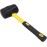 Hardy Working Tools Rubber Mallet 75 mm, Large Rubber Mallet with Two-Component Handle