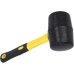 Hardy Working Tools Rubber Mallet 75 mm, Large Rubber Mallet with Two-Component Handle