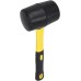Hardy Working Tools Rubber Mallet 75 mm, Large Rubber Mallet with Two-Component Handle