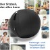 Backerz Office Seat Ball, Ergonomic 75 cm, Ergonomic Seating Furniture for Office and Home Office, Durable Fabric, Gymnastics Ball, Fitness Ball, Ball Chair with Ball Pad, Washable Linen Cover, Black