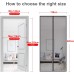 MYCARBON Fly Screen Door Magnetic Insect Protection, Balcony Door Fly Curtain 100 x 220 cm Adhesive Mounting No Drilling Curtain for Balcony Door Living Room Sliding Door Patio Door