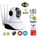 GC GLOBALCOMMERCE Kit 2 Cameras WiFi IP Wireless 1080P Motorised with Infrared for Video Surveillance with 3 Antennas Control with Yoosee App