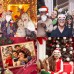 32 Pieces Christmas Party Photo Props, Christmas Photo Booth Props, Xmas Party Photo Supplies, Creative Christmas Props, Xmas Party Photo Supplies for Christmas Decoration