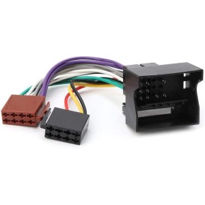 Sound-Way Cable Adapter Plug ISO Compatible with Citroen Peugeot