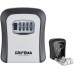 GRIFEMA Key Safe Wall Mounted Weatherproof Key Safe 4 Digit Key Box with Code, Key Cabinet with Number Code, Robust, Safe, Key Hiding Place for Keys Door Card, Zinc Alloy
