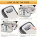 GRIFEMA Key Safe Wall Mounted Weatherproof Key Safe 4 Digit Key Box with Code, Key Cabinet with Number Code, Robust, Safe, Key Hiding Place for Keys Door Card, Zinc Alloy