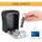 GRIFEMA Key Safe Wall Mounted Weatherproof Key Safe 4 Digit Key Box with Code, Key Cabinet with Number Code, Robust, Safe, Key Hiding Place for Keys Door Card, Zinc Alloy