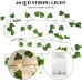 A.bigwhale Fairy Lights with Leaves, Artificial Ivy with Fairy Lights, Ivy Garland Fairy Lights Indoor 2 m, Green Leaf Ivy Vine with 20 LED Lights, Spring Plants Decoration for Wedding Party