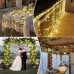 A.bigwhale Fairy Lights with Leaves, Artificial Ivy with Fairy Lights, Ivy Garland Fairy Lights Indoor 2 m, Green Leaf Ivy Vine with 20 LED Lights, Spring Plants Decoration for Wedding Party