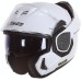 LS2, Klaphelme motorrad ADVANT solid white 06, L