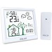 LEVIPE Wireless Weather Station with Outdoor Sensor, Digital Wireless Weather Station with Indoor Outdoor Temperature and Humidity Weather Forecast, Alarm Clock, Time Display (White)