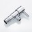 Ibergrif Angle Valve 1/2 Inch Wall Connection, 3/8 Inch Hose Connection, Corner Control Valve, Angle Valve Sink for Cold Hot Water Drinking Water, Chrome