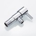 Ibergrif Angle Valve 1/2 Inch Wall Connection, 3/8 Inch Hose Connection, Corner Control Valve, Angle Valve Sink for Cold Hot Water Drinking Water, Chrome