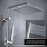 Görbach Rain Shower System with Shelf Shower Set without Shower Fitting Chrome (20 x 20 cm)