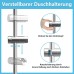 Görbach Shower Set Shower Rail with Shower Head Holder Stainless Steel Shower Rail 70 cm Shower Wall Rail with Variable Wall Fixings for Variable Adaptation to Existing Drill Holes Chrome