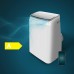 Cecotec Tragbare Klimaanlage mit Fernbedienung, WLAN und Wärmepumpe Force Clima 14750 Cold&Warm Connected. 14000 BTU, LED-Display, 5 Modi, Abdeckung 28 m²