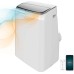 Cecotec Tragbare Klimaanlage mit Fernbedienung, WLAN und Wärmepumpe Force Clima 14750 Cold&Warm Connected. 14000 BTU, LED-Display, 5 Modi, Abdeckung 28 m²