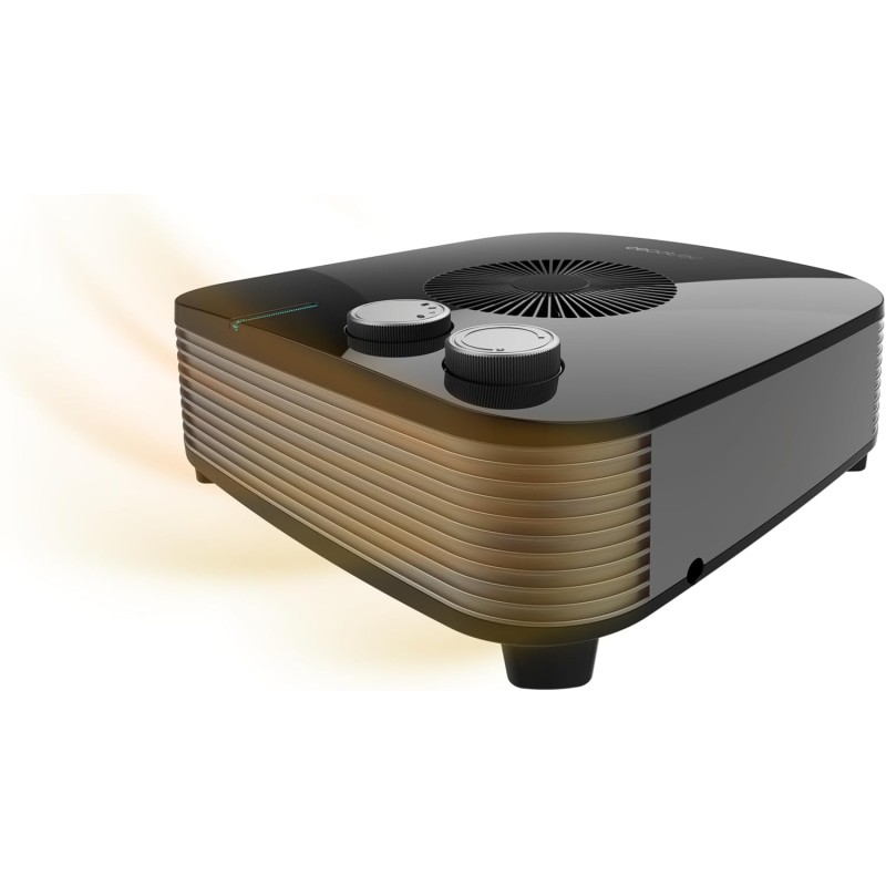 Cecotec Heizlüfter ReadyWarm 2050 Max Horizon Schwarz. 2000 W, 3 Betriebsmodi (Kühlen/Warm/Heiß), Leicht, Einstellbarer Thermostat, Manuell, Leise, Automatische Abschaltung