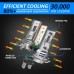 D-Lumina H7 LED Canbus Bulb 100W 16000LM, 6500K 400% Bright, 1:1 Design Replacement Halogen Lamp, Works For Both Lenticular and Without Lenticulars, Pack of 2