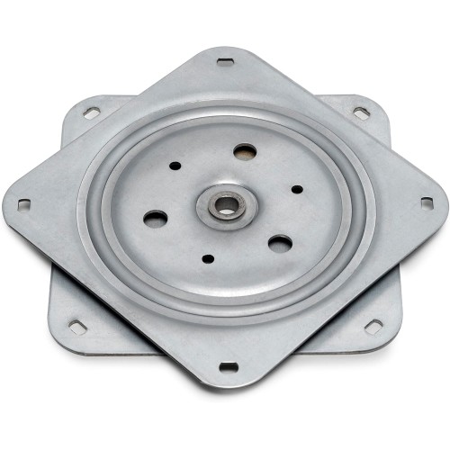 Emuca - 360 Degree Rotating Furniture TV Monitor Base Zinc Plated Steel