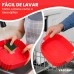 Genérico Hot Air Fryer Silicone Mould 2 Pack 19 x 19 x 5 cm Protects Your Fryer Without Oil, Prevents Fryer From Pollution, Easy to Clean, Leave the Grooves at the Bottom