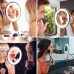 Cosmetic Mirror LED Illuminated with 10x Magnification Touch Switch USB Charging Adjustable Makeup Mirror LED Light and Suction Cup 360 Degree Swan Neck Travel Bathroom (White)