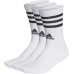 adidas Unisex 3-Stripes Cushioned Crew Socks, 3 Pairs
